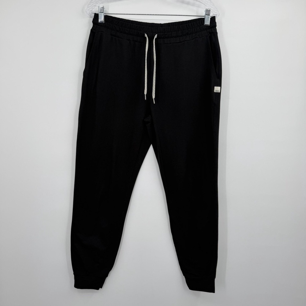 Vuori Pants Womens Medium Black Jogger Dream Knit Drawstring Elastic Waist vw303